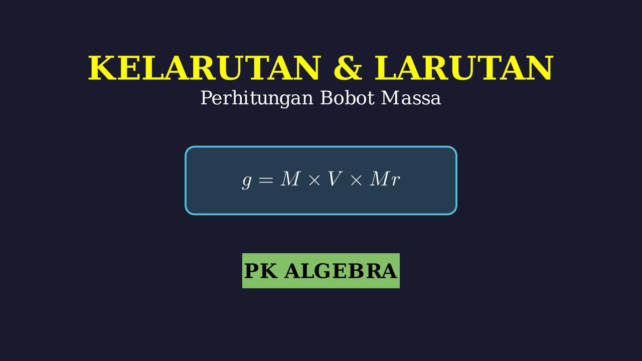 Kelarutan: Teori, Faktor, dan Perhitungan Massa