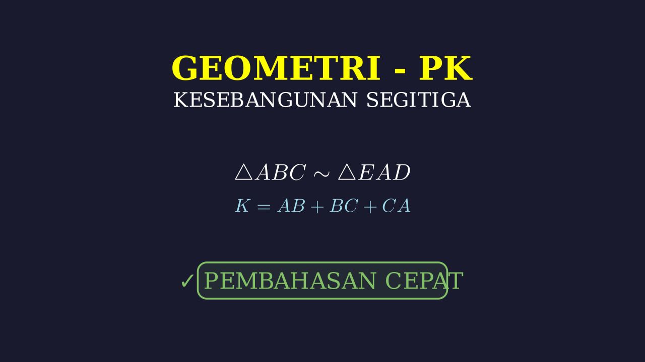 Keliling Segitiga Sebangun