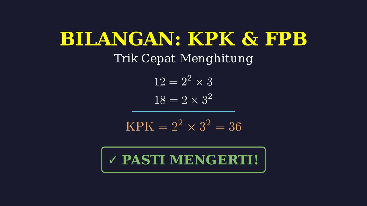 Menyelesaikan KPK dan FPB