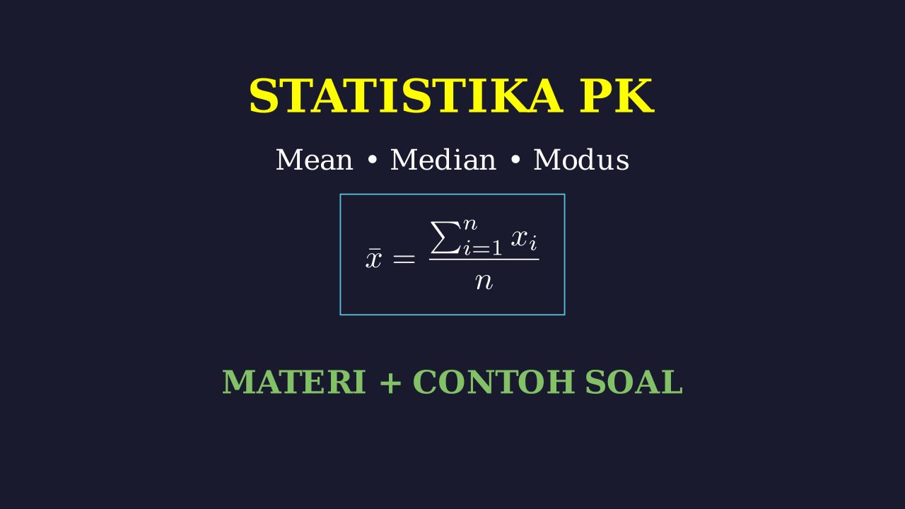 Statistika: Materi Lengkap & Contoh Soal