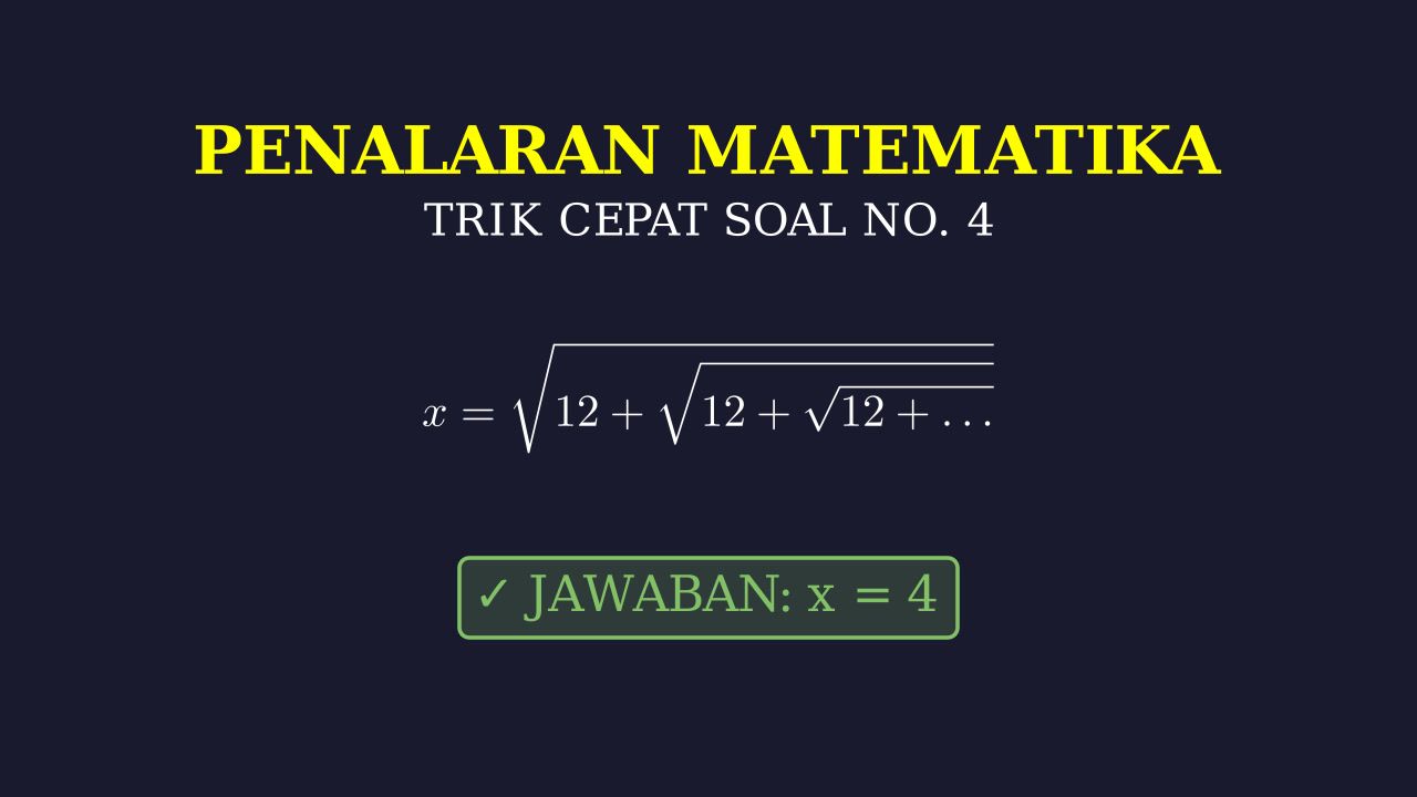 Penyelesaian Soal Nomor 4