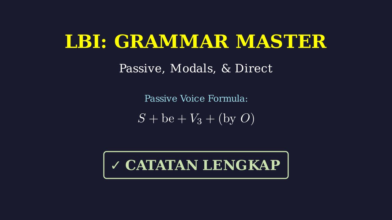Kuasai Grammar dan Teks Bahasa Inggris