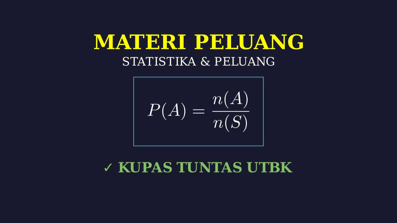 Konsep Dasar Peluang