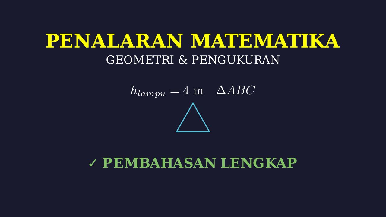 Geometri: Lampu dan Meja Segitiga