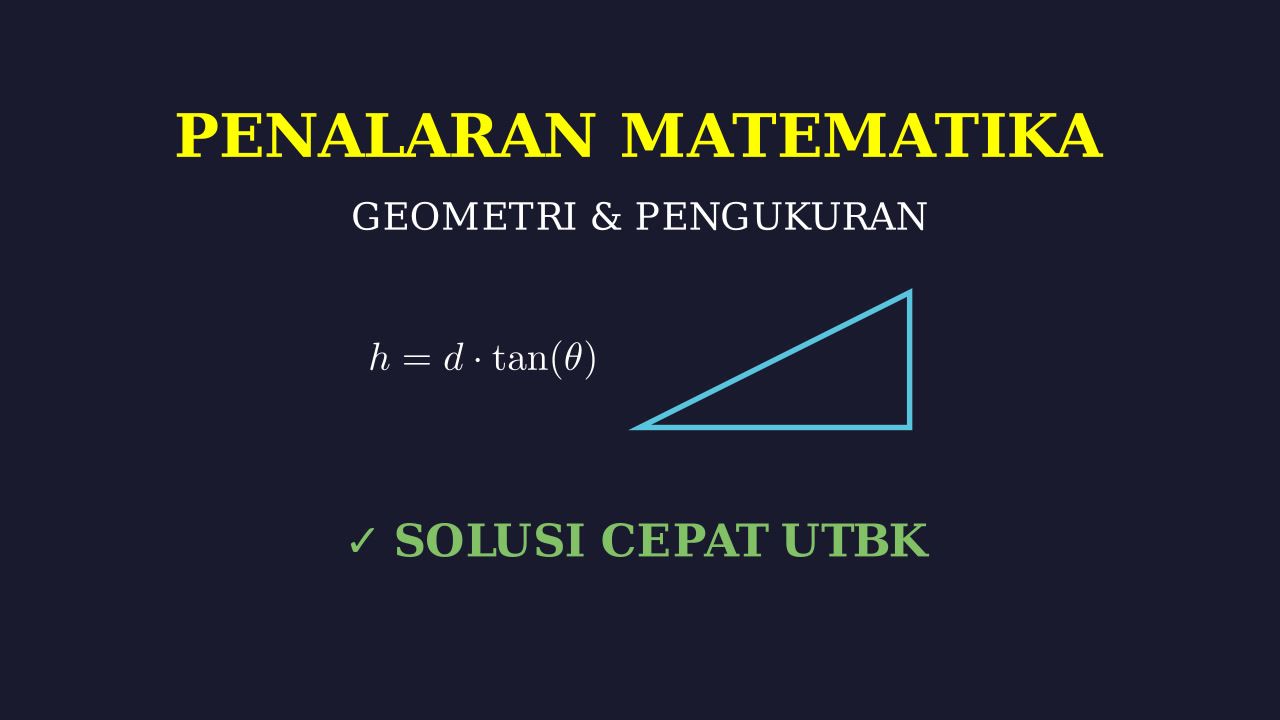 Trigonometri: Menghitung Tinggi Gedung A