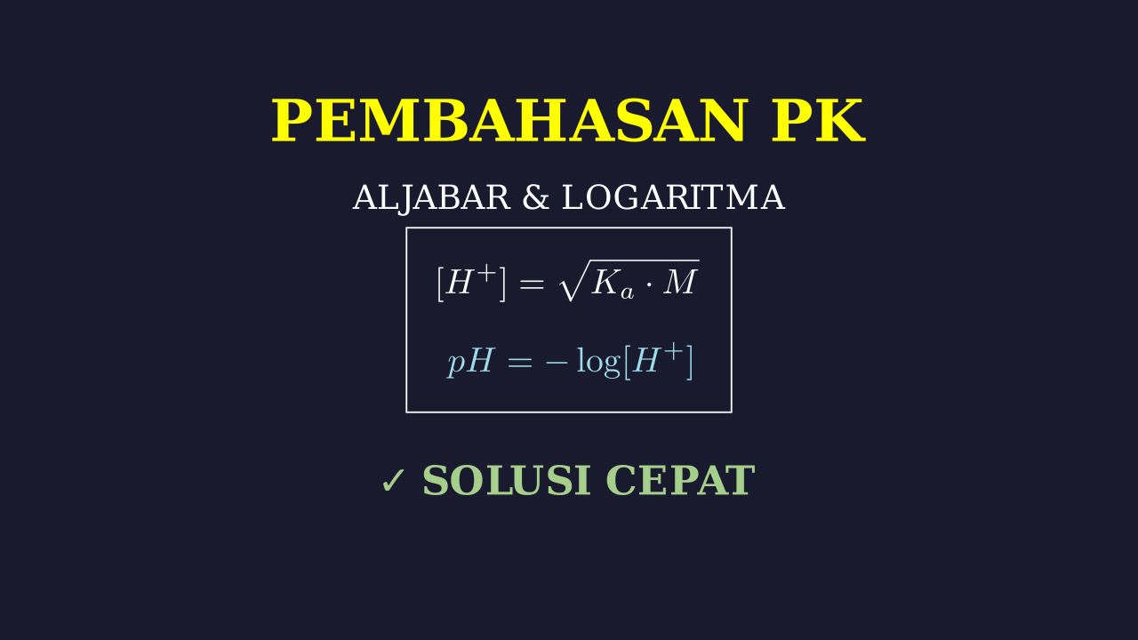 Menentukan pH yang Sama: Larutan Asam Asetat