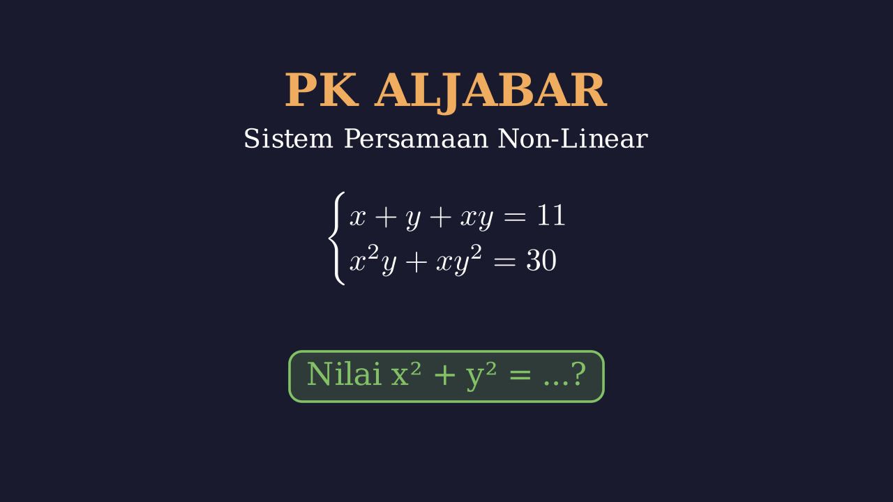 Sistem Persamaan Non-Linear