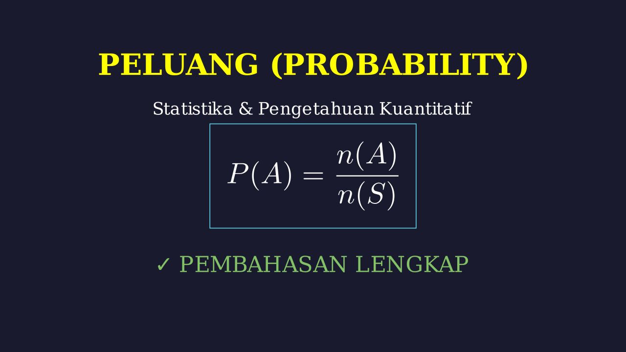 Peluang: Konsep Dasar dan Perhitungan