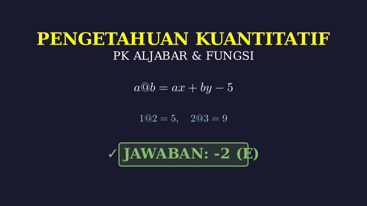 Operasi Bilangan: Mencari Nilai x