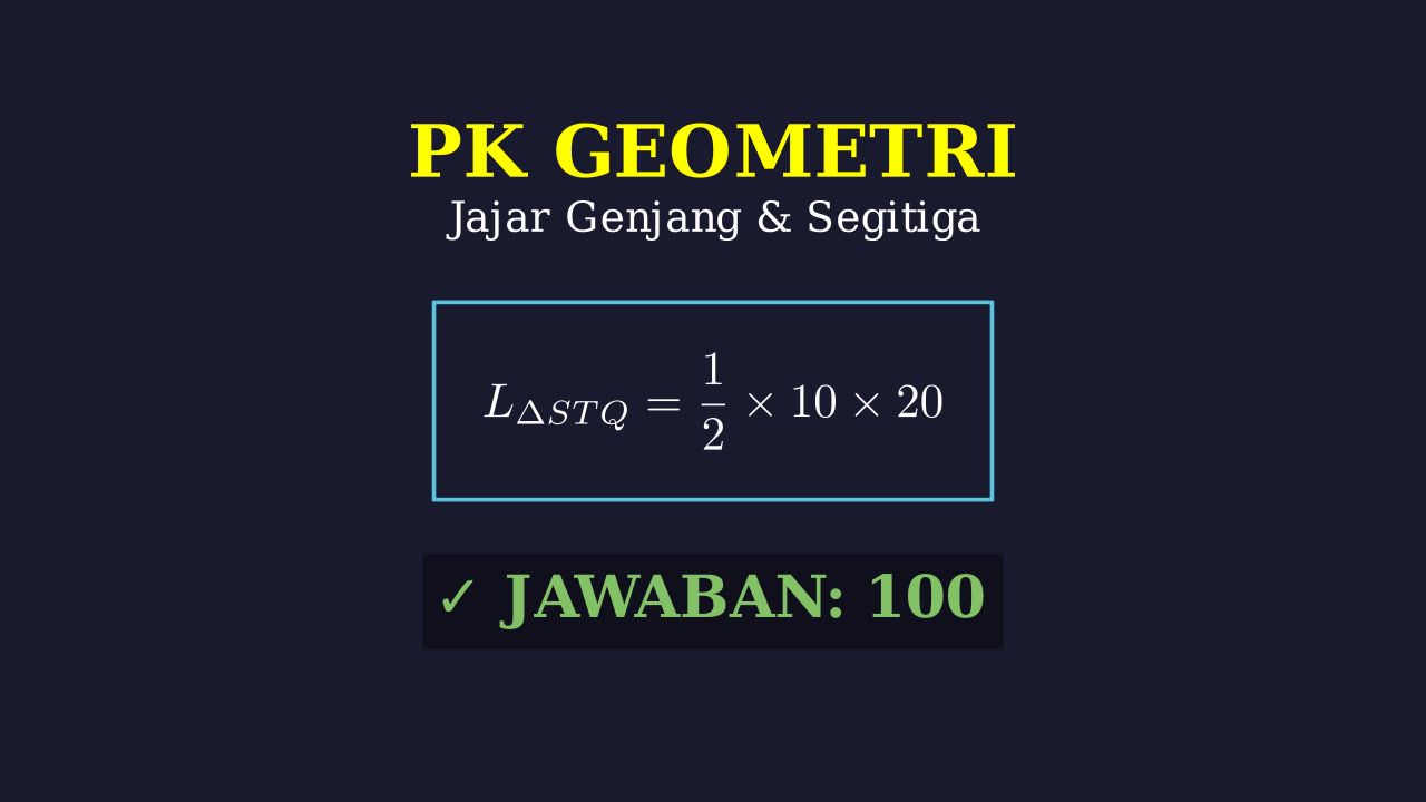 Luas Segitiga dalam Jajar Genjang