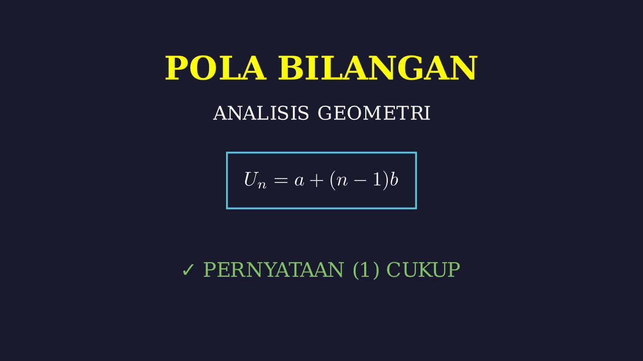 Pola Bilangan dan Geometri