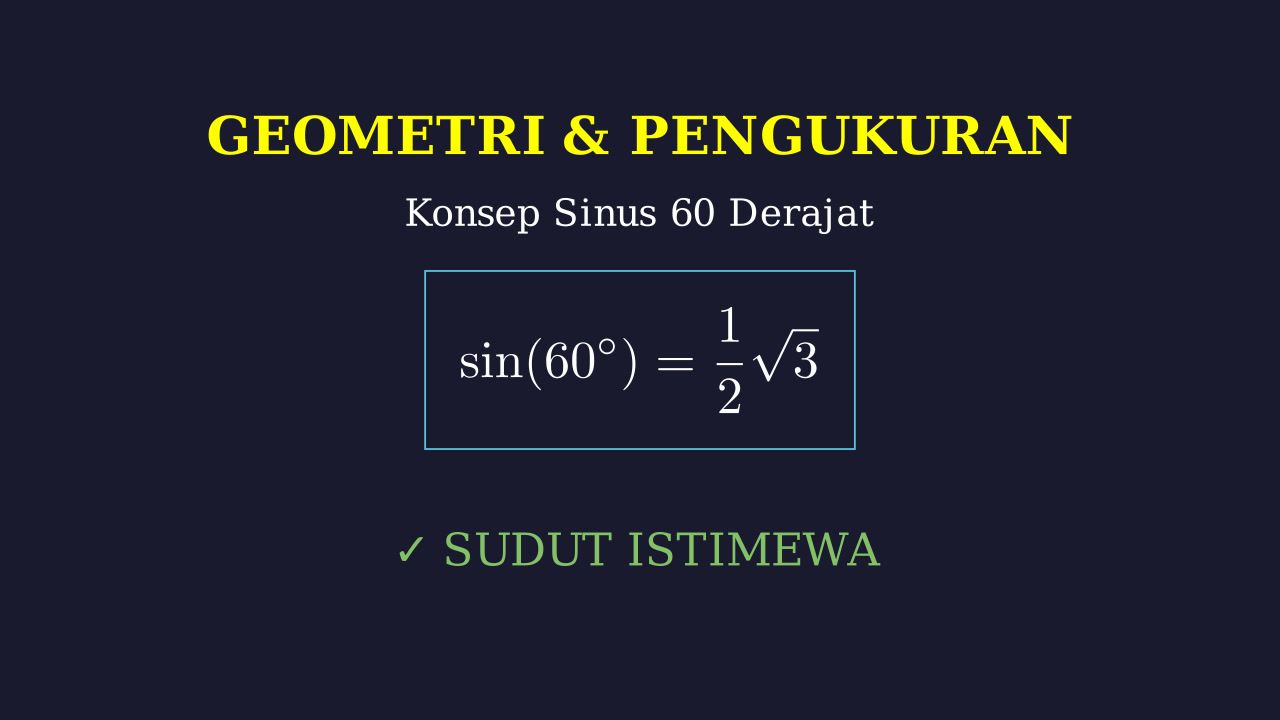 Asal-Usul Nilai Sin 60 Derajat