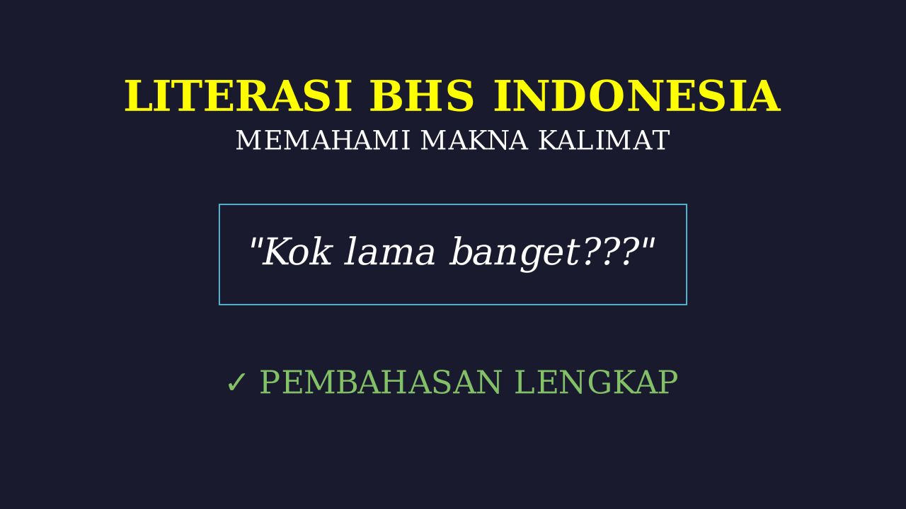 Penyebab Loading Lama