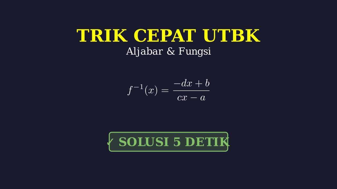 Trik Cepat Menjawab UTBK