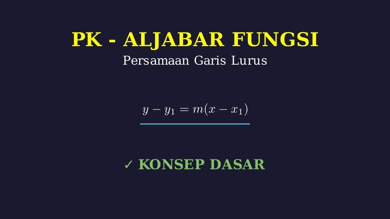 Persamaan Garis Lurus