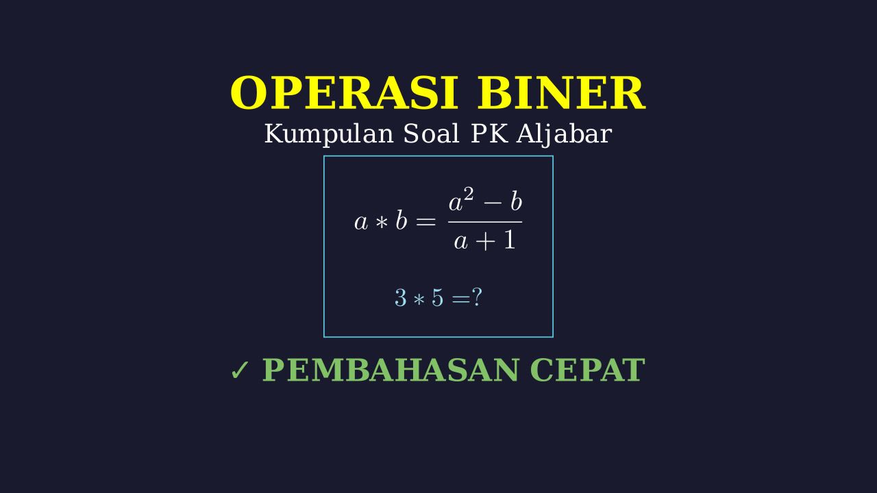 Latihan Soal Operasi Biner