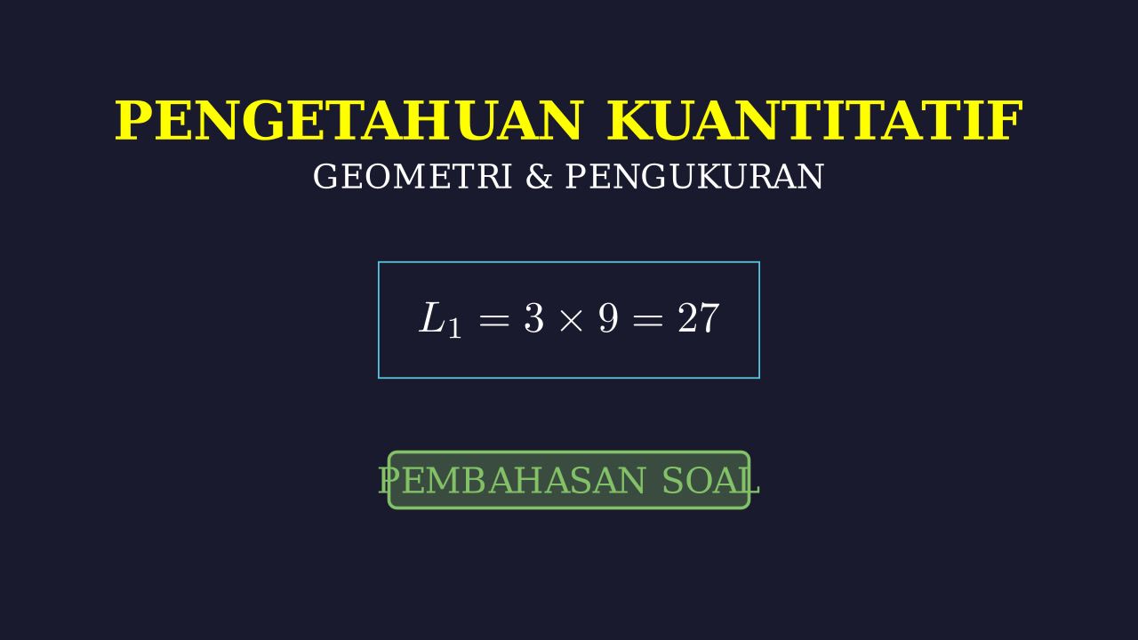Geometri: Luas Persegi Panjang