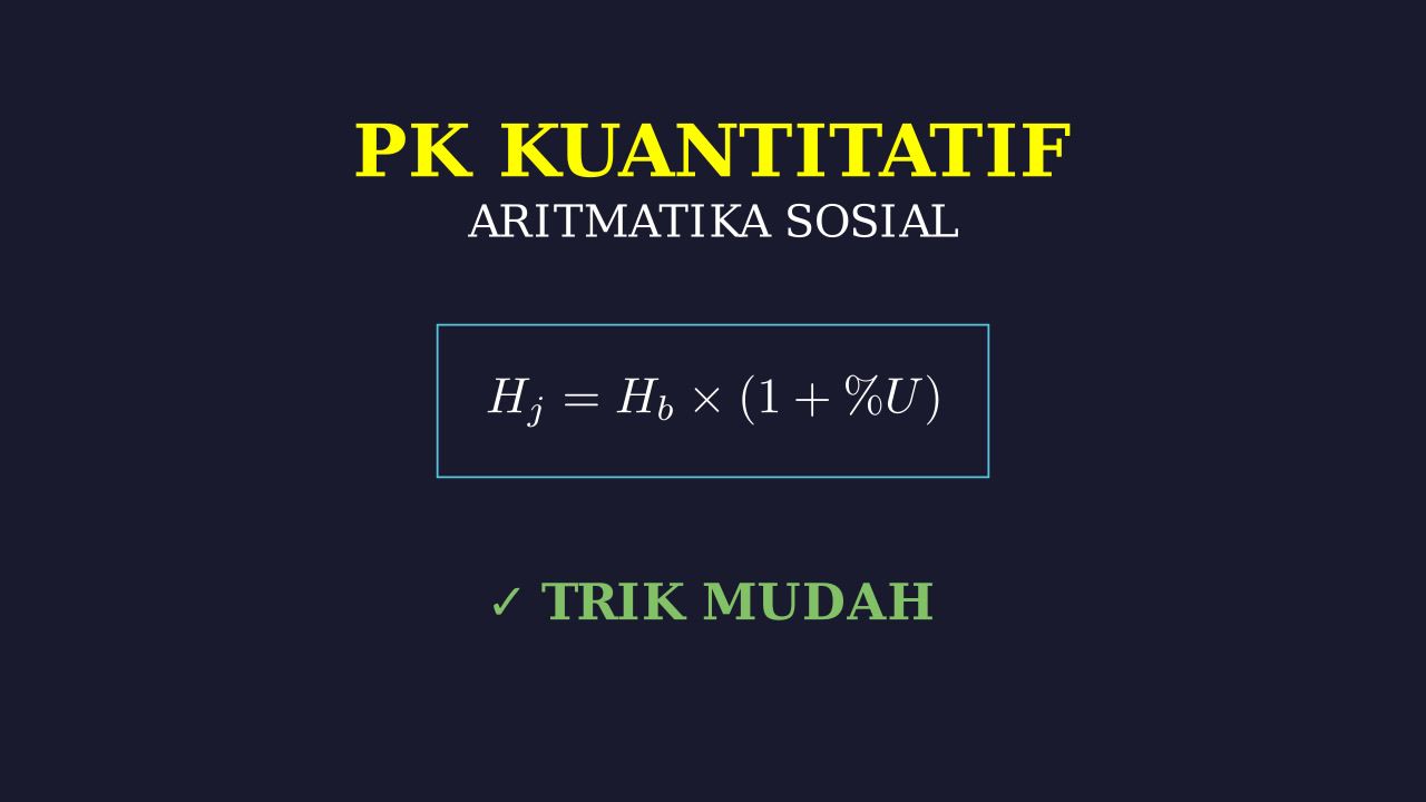 Aritmatika Sosial: Untung Dan Rugi