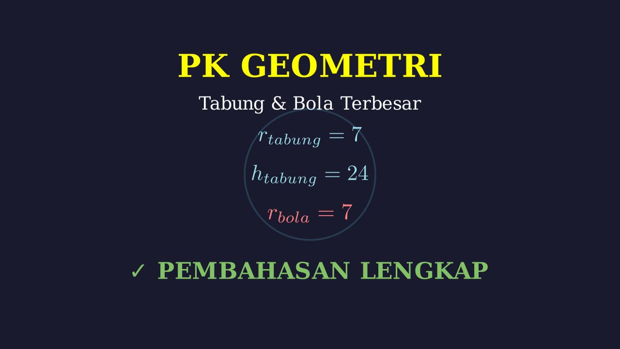 Bola Terbesar dalam Tabung