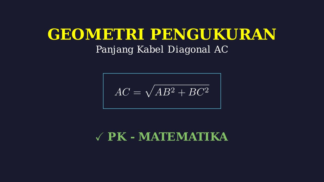 Menghitung Panjang Kabel Jembatan