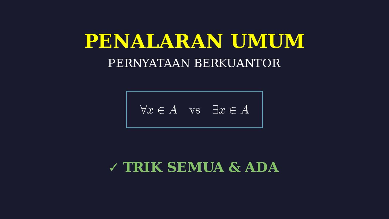 Pernyataan Berkuantor