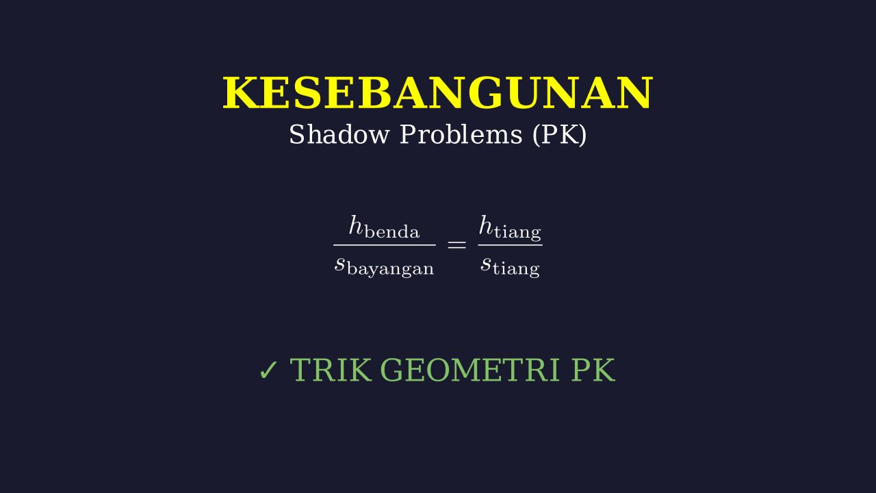 Similar Triangles: Shadow Problems