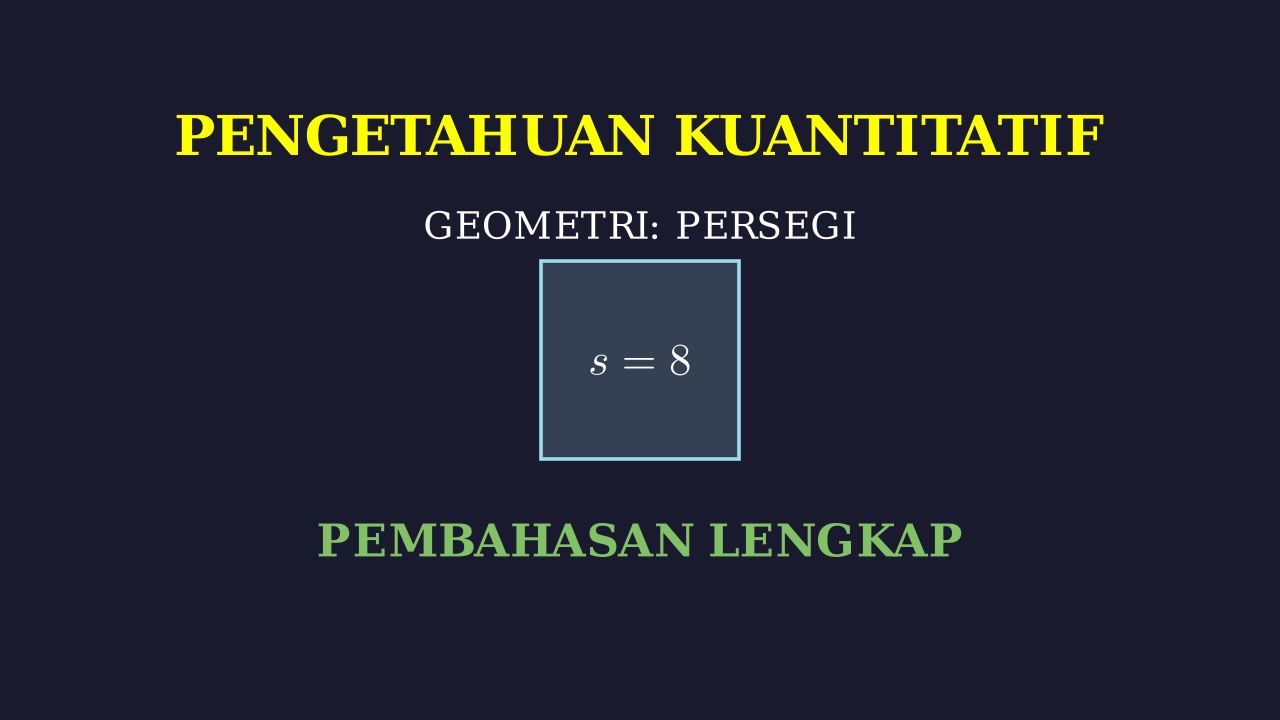 Pengetahuan Kuantitatif: Geometri Persegi