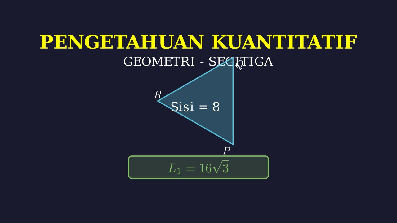 Geometri: Luas Segitiga Sama Sisi