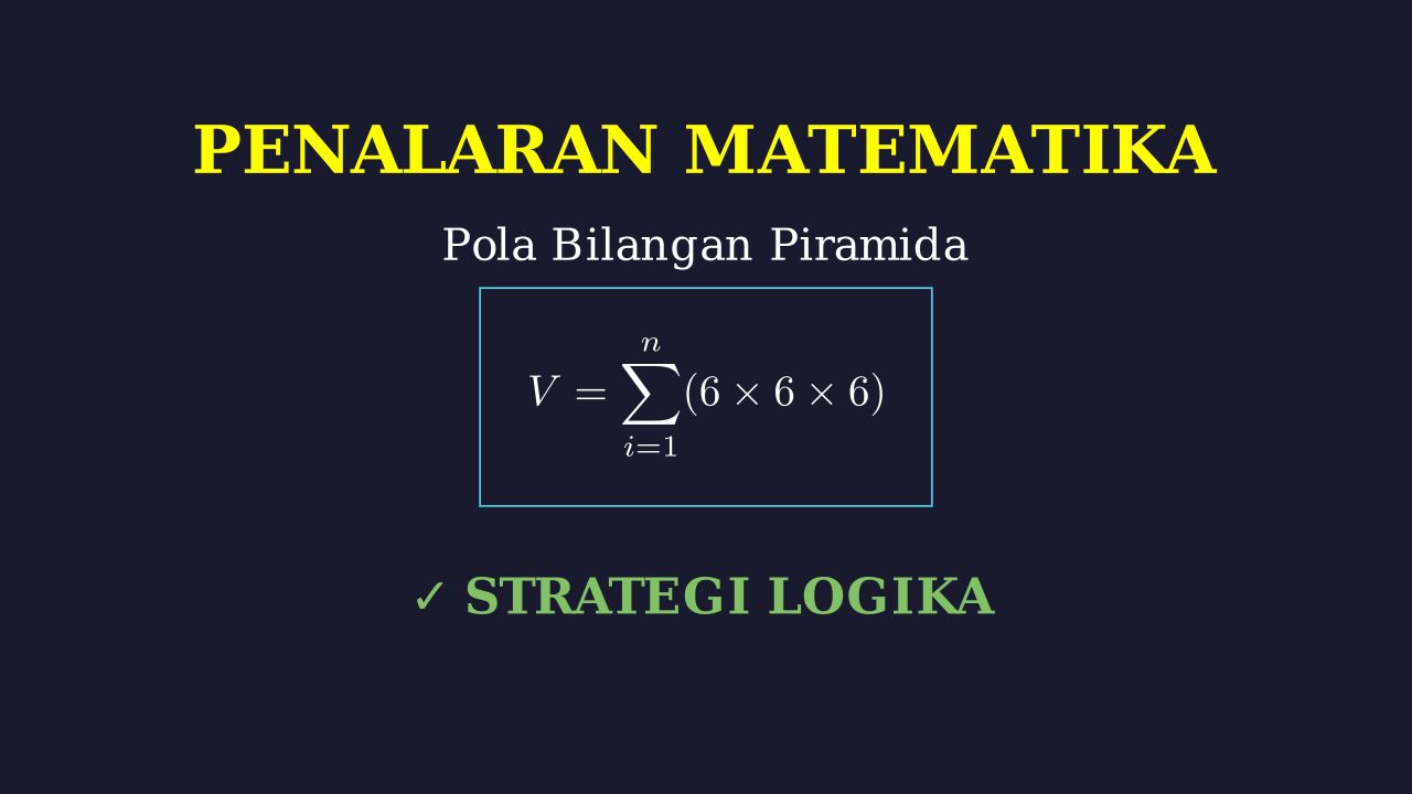 Menghitung Susunan Balok Piramida