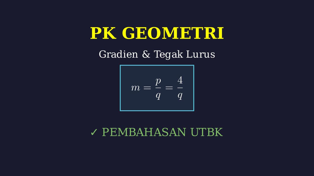 Menentukan Gradien Ruas Garis AC