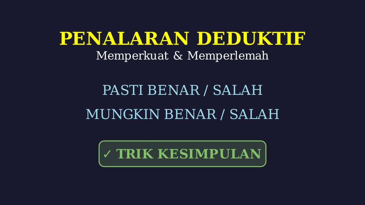 Analisis Kesimpulan: Logika Benar, Salah, & Argumen