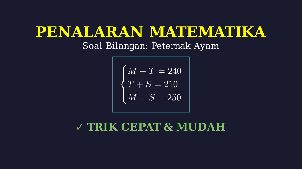 Soal Cerita: Produksi Telur Ayam