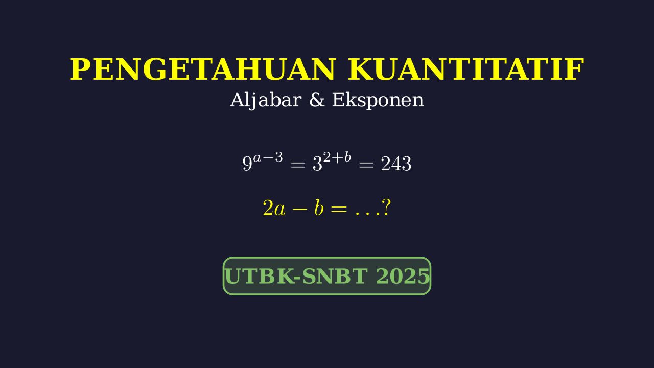 Menyelesaikan Persamaan Eksponen