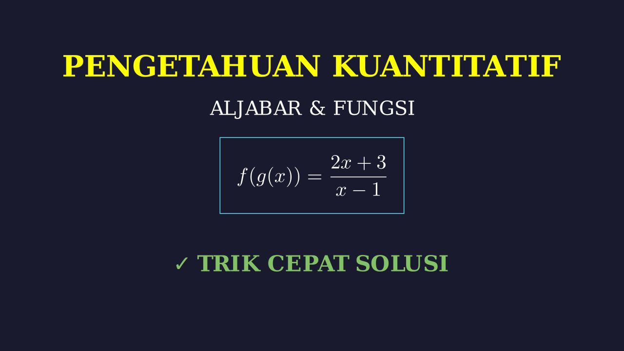 Pembahasan Soal Pengetahuan Kualitatif