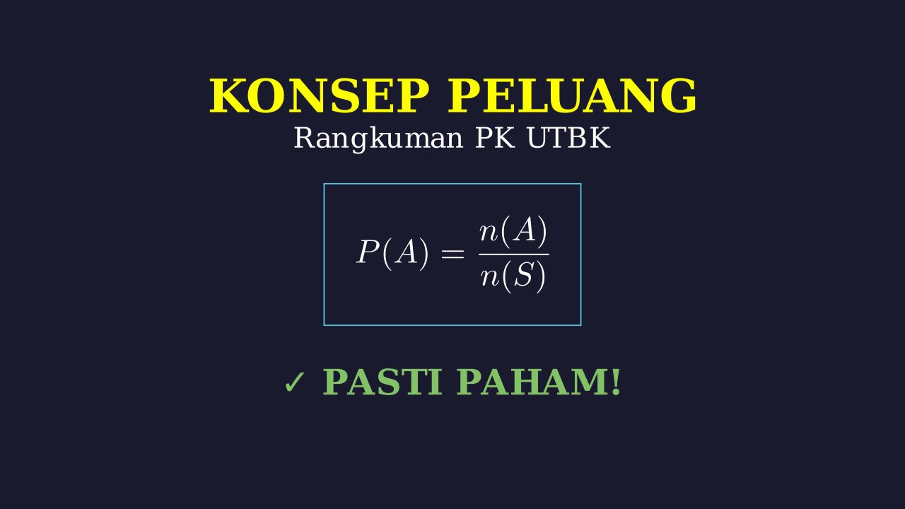 Konsep Dasar Peluang