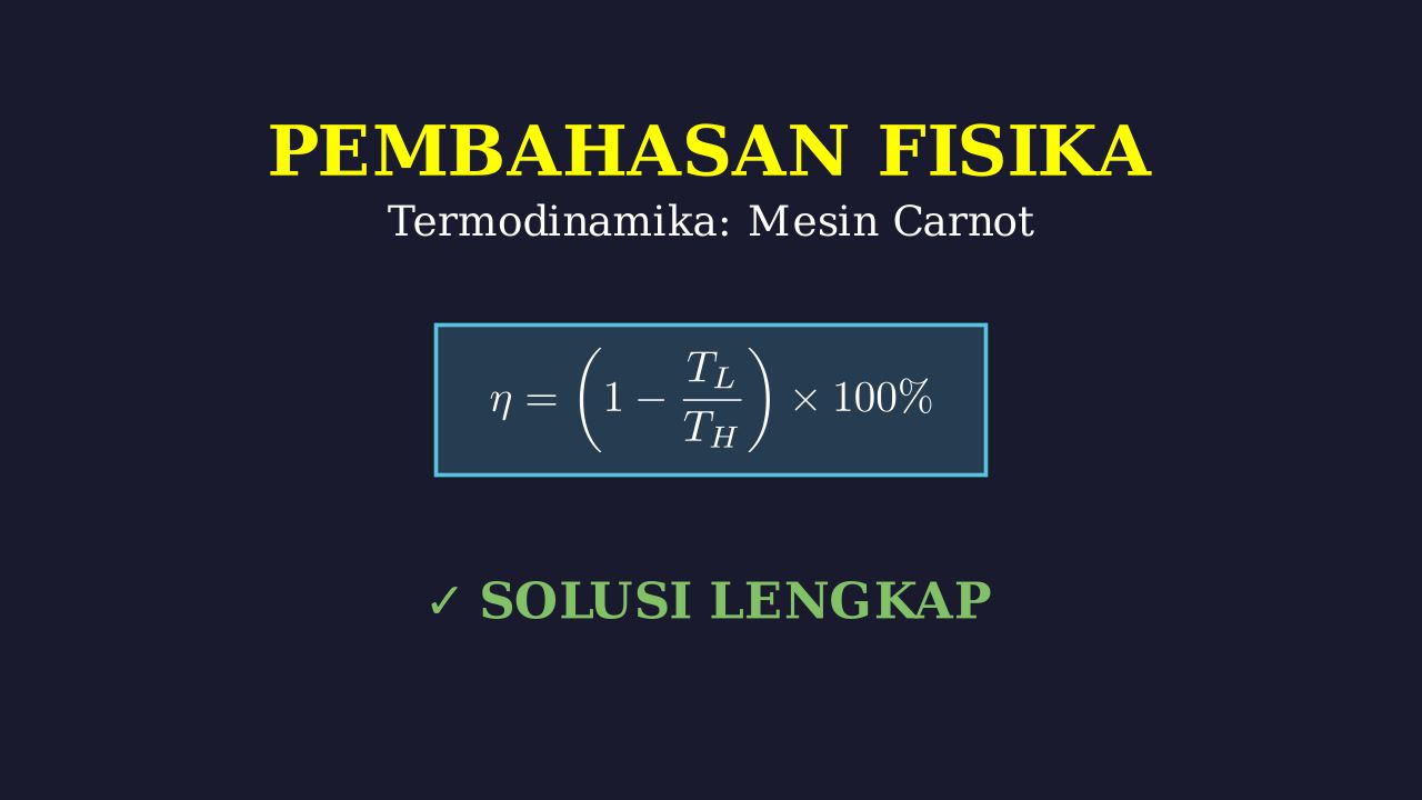 Pembahasan Soal Termodinamika: Mesin Carnot
