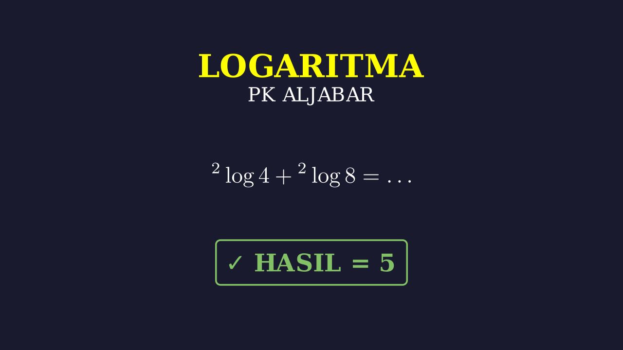 Sifat-Sifat Logaritma