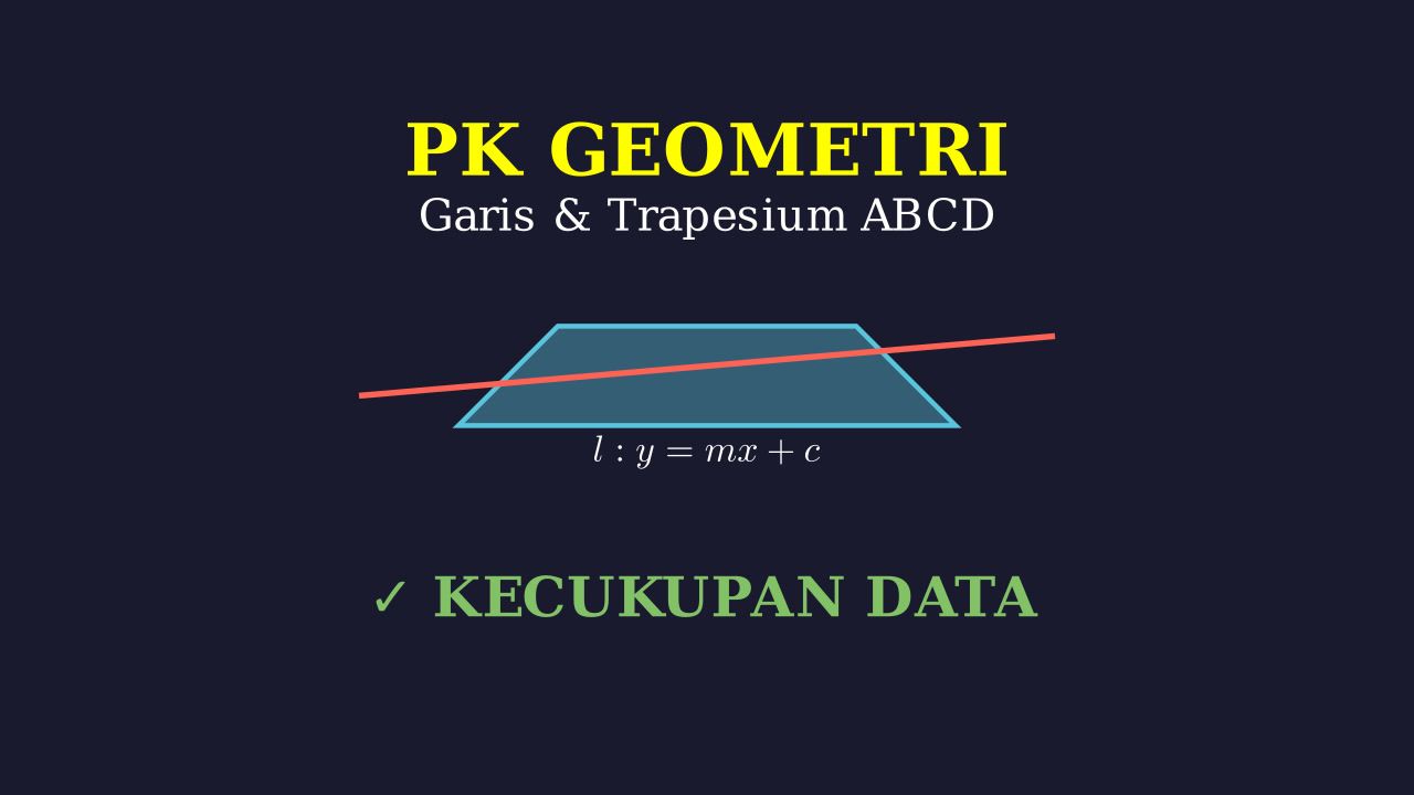 Perpotongan Garis dan Trapesium Sama Kaki