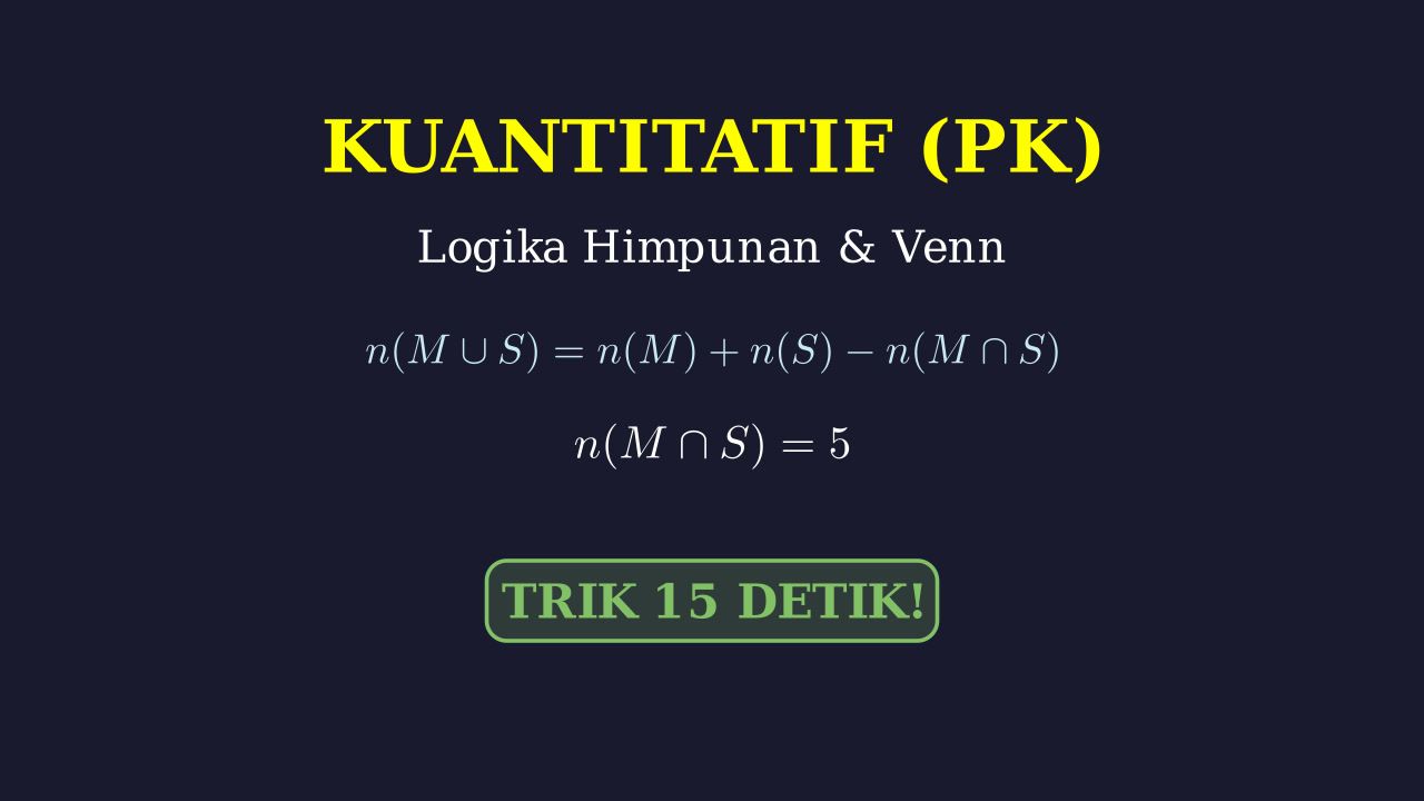 Himpunan: Soal Cerita Diagram Venn