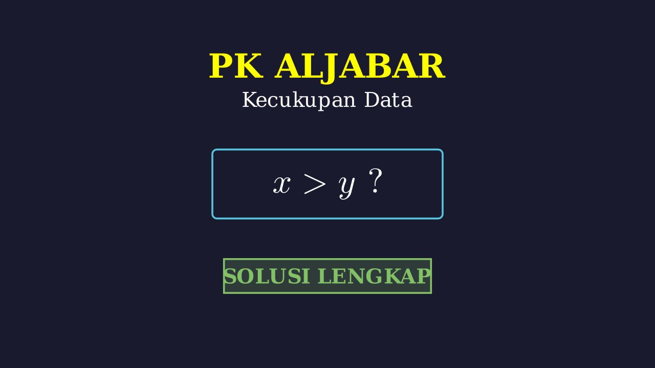 Kecukupan Data: Membandingkan Nilai X dan Y