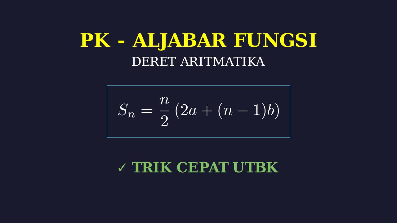 Deret Aritmatika
