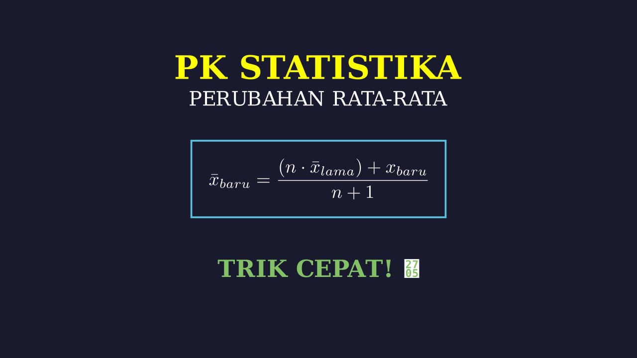 Statistika: Perubahan Nilai Rata-Rata