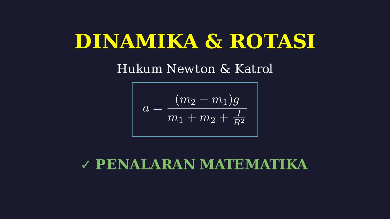 Dinamika Partikel dan Rotasi: Sistem Katrol
