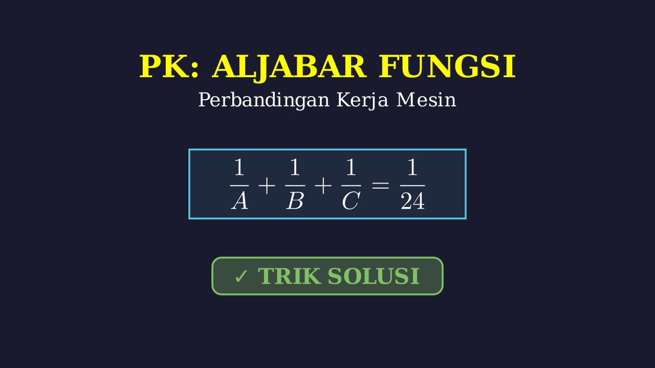 Menghitung Waktu Kerja Mesin
