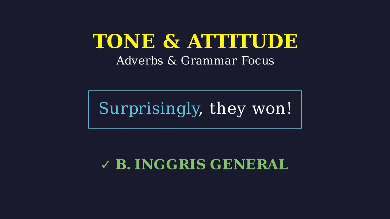 Writing Essentials: Tone, Adverbs, and Grammar