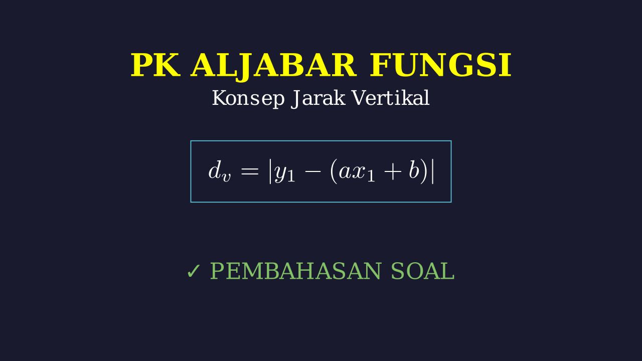 Jarak Vertikal Titik ke Garis