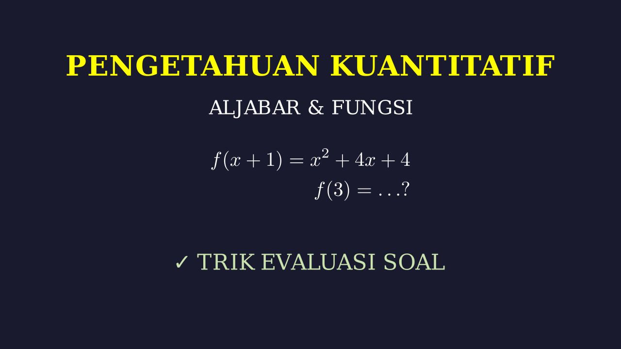 Tutorial Matematika: Evaluasi Dan Solusi