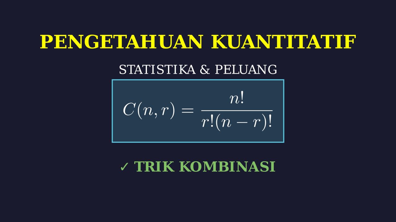 Aturan Pencacahan: Menghitung Banyak Cara