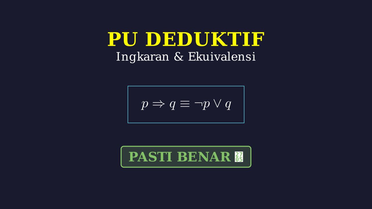 Ingkaran Dan Ekuivalensi: Logika Matematika