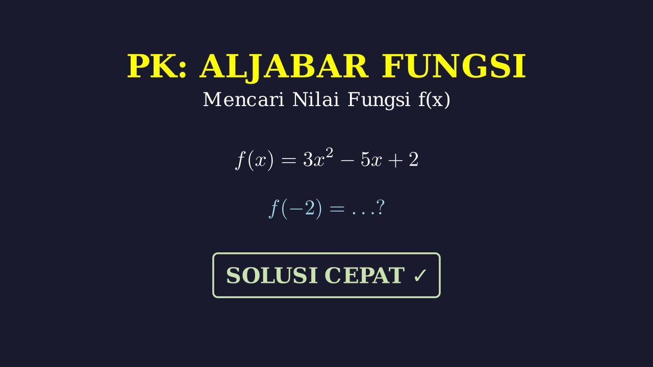 Menghitung Nilai Fungsi